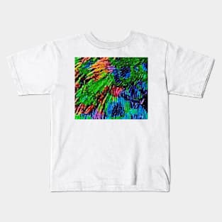 Super vivid colorful scribble print Kids T-Shirt